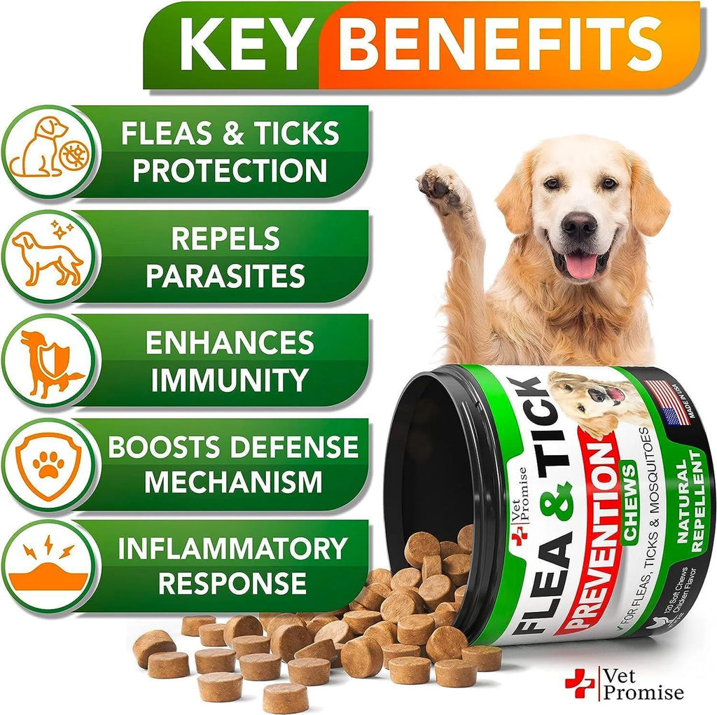Flea and Tick Prevention for Dogs Chews Natural Dog
